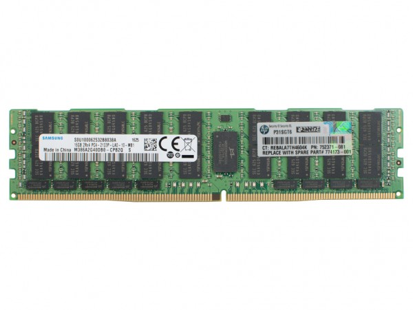 HPE 16GB DDR4 2Rx4 PC4-2133P-L Dimm, 726720-B21, 752371-081, 774173-001