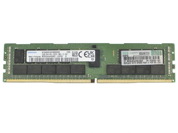 HPE 32GB DDR4 RAM 2Rx4 PC4-2933Y Registered Dimm, P00924-B21, P03052-091