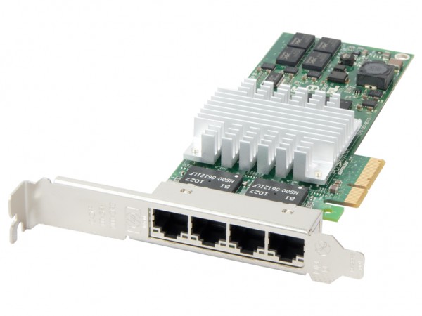 HPE NC364T Quad Port PCI-E Gigabit Netzwerkkarte / Server Adapter, 435508-B21, 436431-001