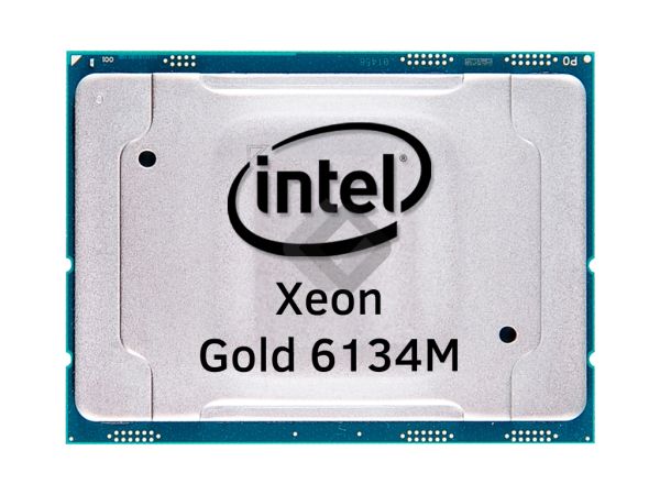 Intel Xeon Gold 6134M 8-Core CPU, 3.20 GHz | 24.75 MB Cache, SR3AS