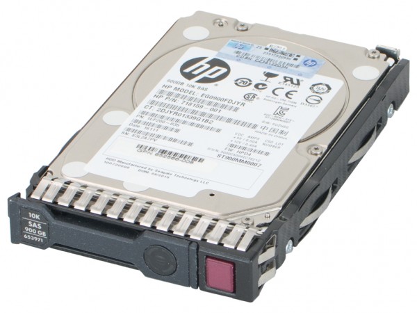 HPE HDD 900GB 6G SAS 10K 2.5 SC ENT HDD, 652589-B21, 653971-001