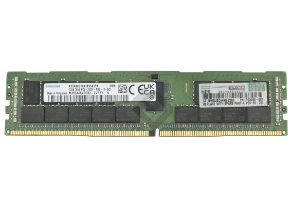 HPE MEM 32GB 2Rx4 PC4-2933Y-R Dimm, P00924-B21, P03052-091