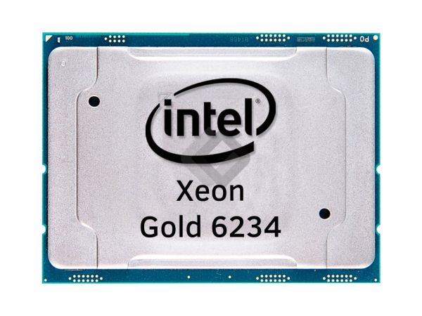 INTEL CPU Xeon Gold 6234 8-Core 3.3GHz-24.75MB, SRFPN