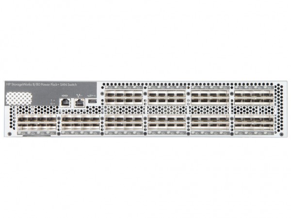 HPE StorageWorks SAN Switch 8/80 PowerPack+, inkl. 19" Railschienen, AM872A