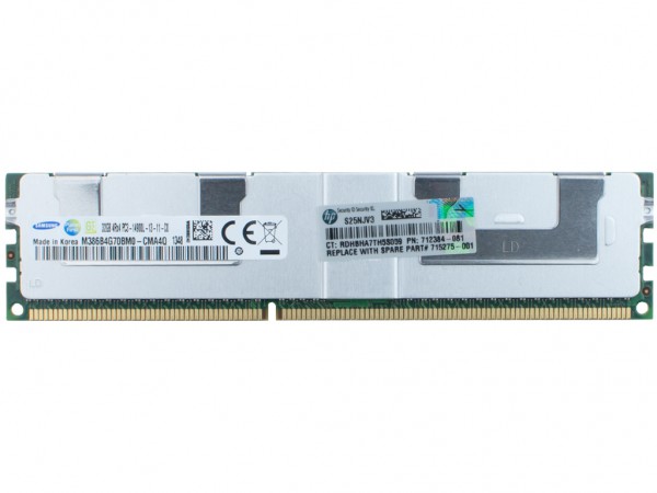 HPE 32GB DDR3 4Rx4 PC3-14900L-13 Dimm, 708643-B21, 715275-001