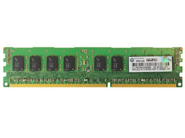 HPE 4GB DDR3 RAM 1Rx4 PC3-12800R-11 REG Dimm, 647895-B21, 647648-071, 664689-001