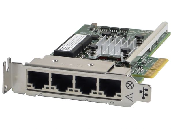 HP NIC Quad Port 10/100/1000 NC331T PCI-E LP, 647594-B21, 649871-001